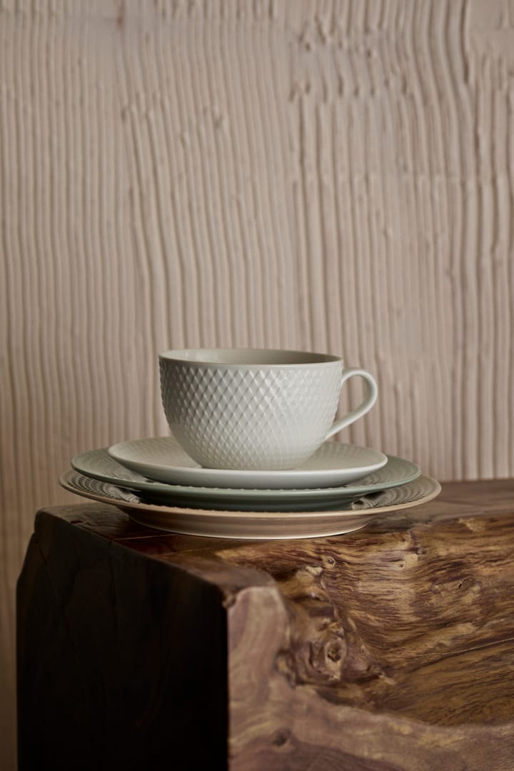Rhombe Earth lunchbord Ø21 cm, Moss Lyngby Porcelæn