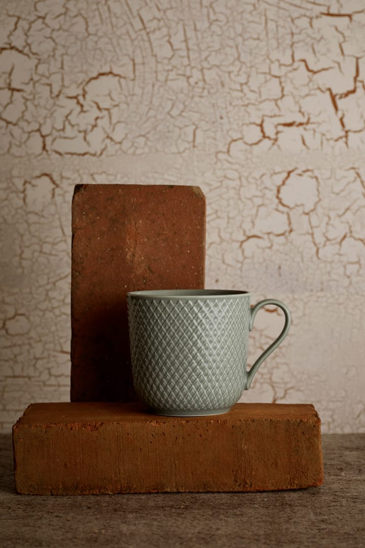 Rhombe Earth mok 39 cl, Moss Lyngby Porcelæn