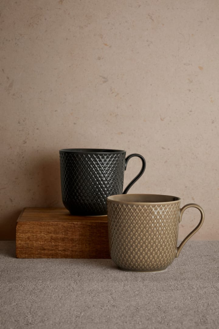 Rhombe Earth mok 39 cl, Slate Lyngby Porcelæn