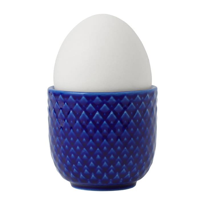 Rhombe eierdop Ø5 cm, Donkerblauw Lyngby Porcelæn