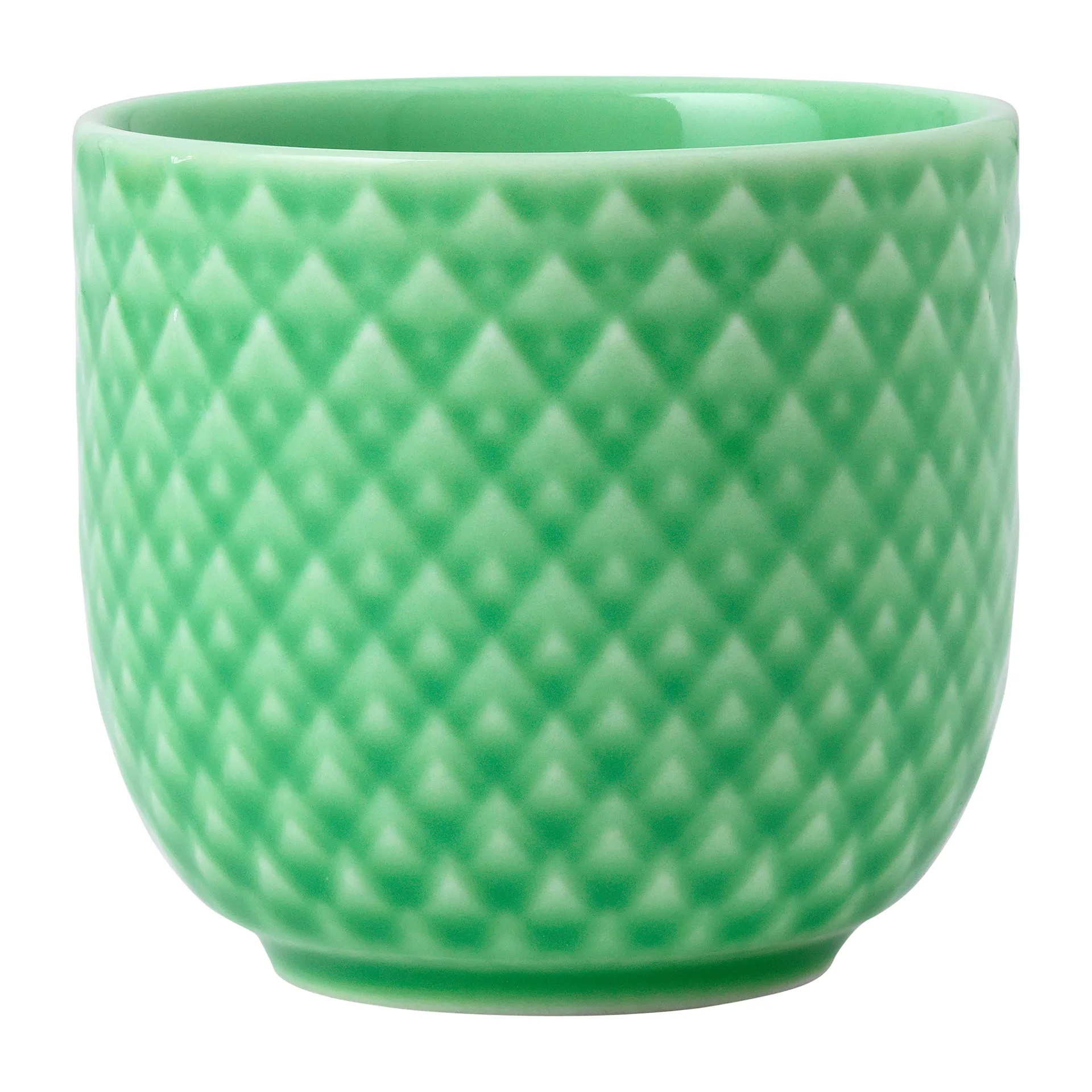 Rhombe eierdop Ø5 cm, Groen Lyngby Porcelæn