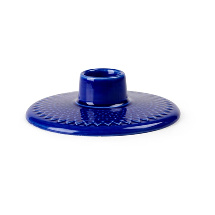 Rhombe kandelaar 3 cm - Donkerblauw - Lyngby Porcelæn