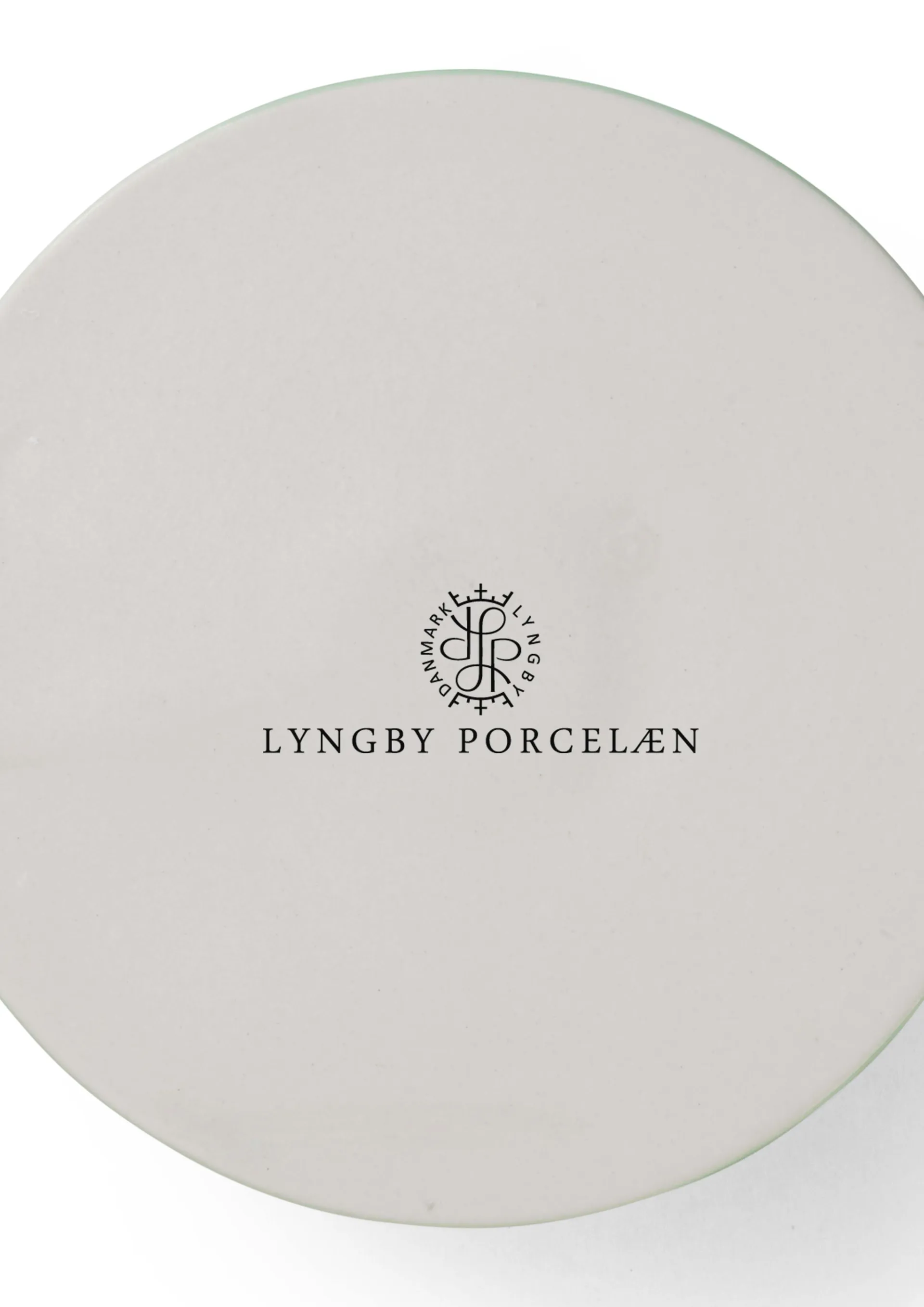 Rhombe kandelaar 3 cm, Groen Lyngby Porcelæn