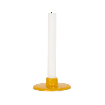 Rhombe kandelaar 3 cm - Gul - Lyngby Porcelæn