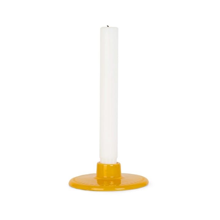 Rhombe kandelaar 3 cm, Gul Lyngby Porcelæn