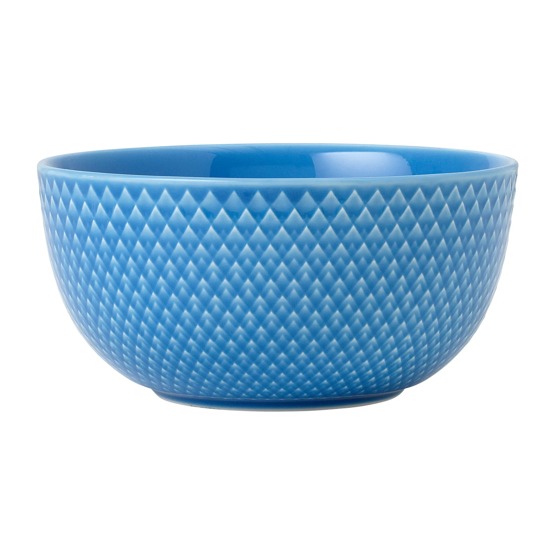 Rhombe kom Ø13 cm, Blauw Lyngby Porcelæn