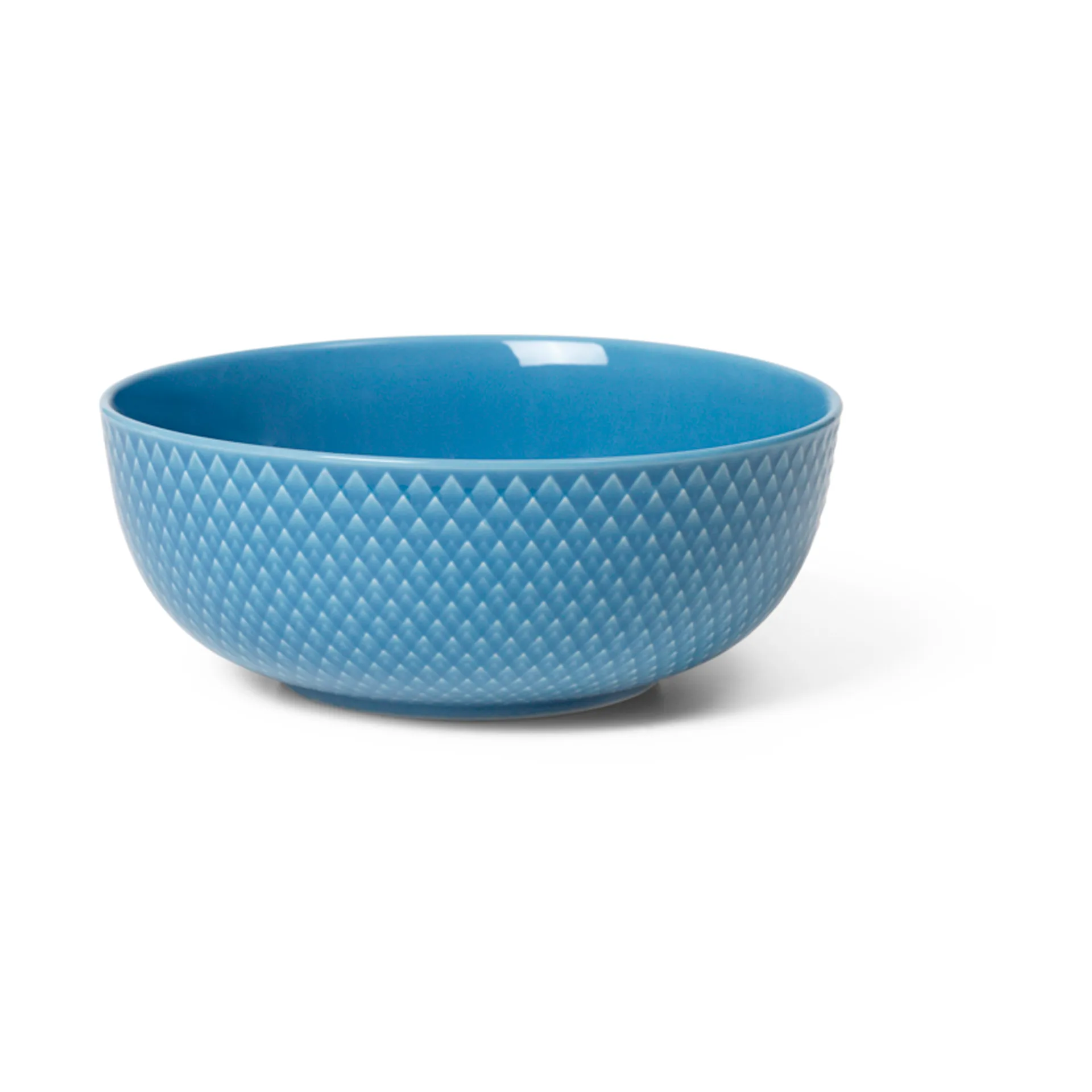 Rhombe kom Ø15,5 cm, Blauw Lyngby Porcelæn