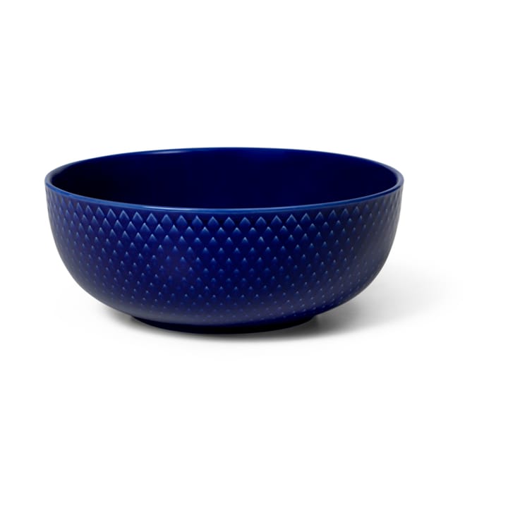 Rhombe kom Ø15,5 cm - Donkerblauw - Lyngby Porcelæn