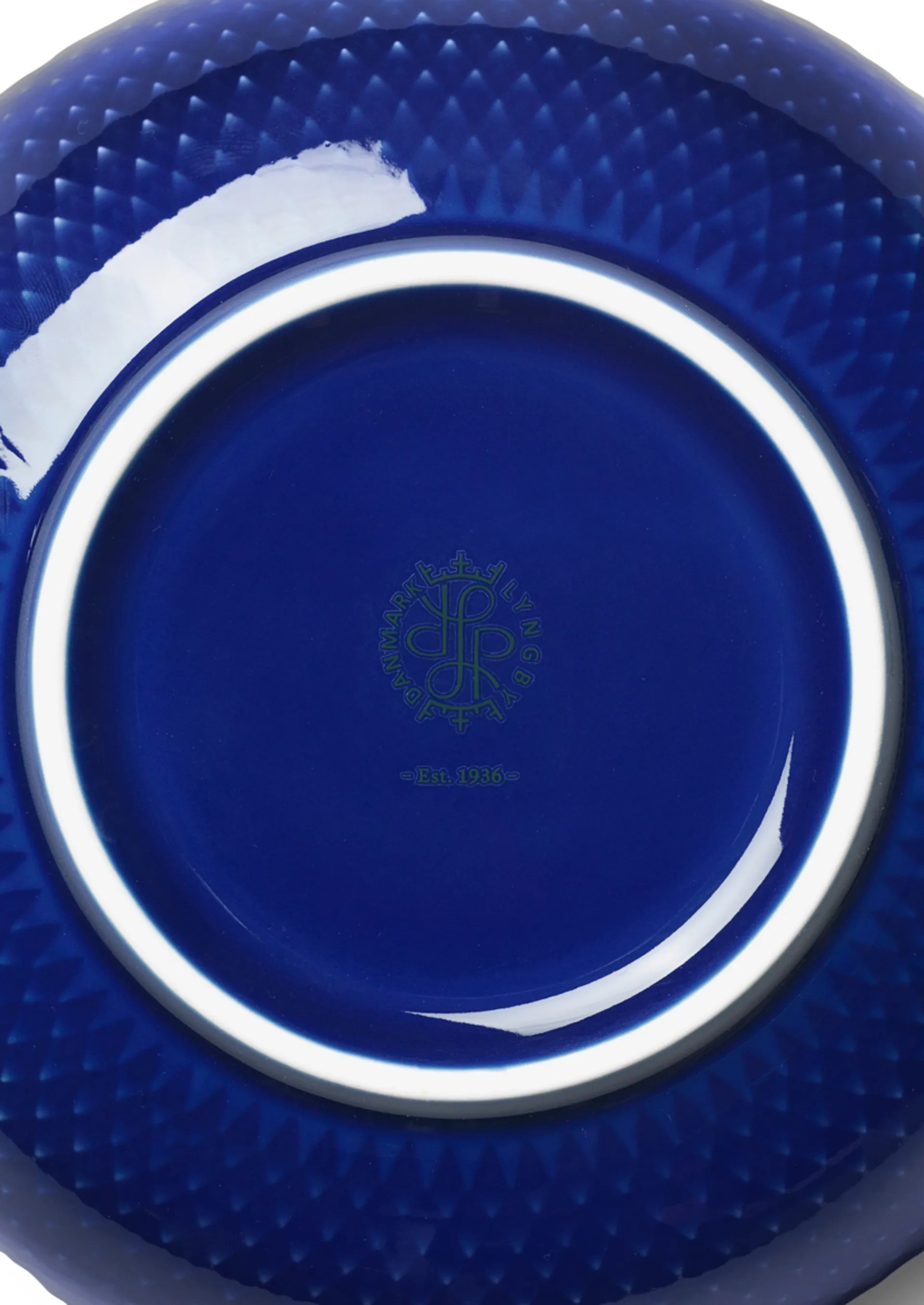 Rhombe kom Ø15,5 cm, Donkerblauw Lyngby Porcelæn