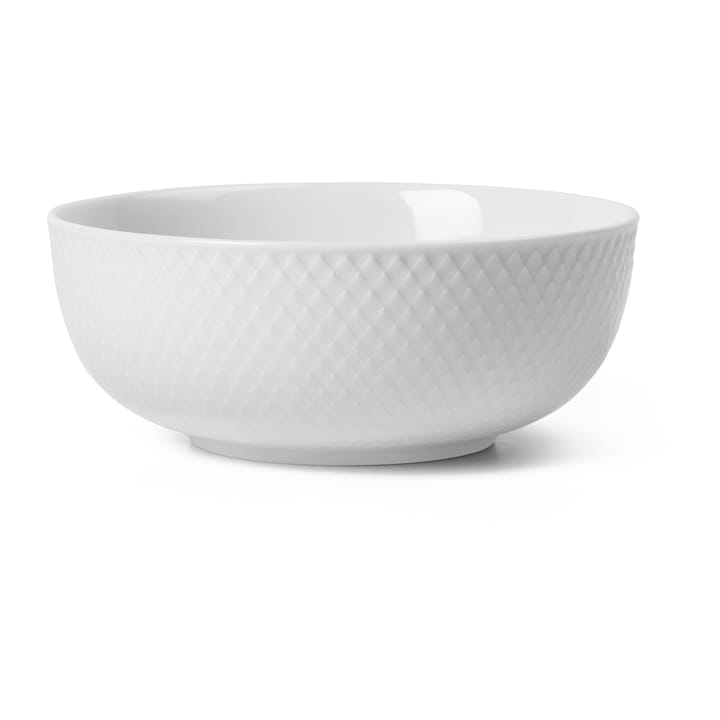 Rhombe kom Ø15,5 cm - Wit - Lyngby Porcelæn