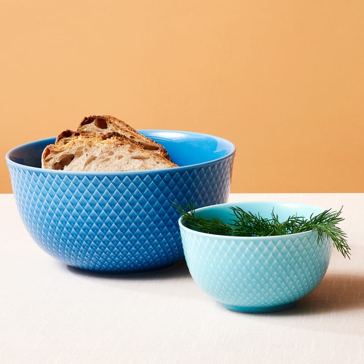 Rhombe kom 32 cl, Turquoise Lyngby Porcelæn