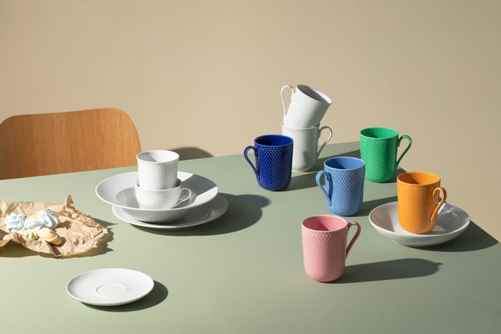 Rhombe mok met oor 33 cl, Roze Lyngby Porcelæn