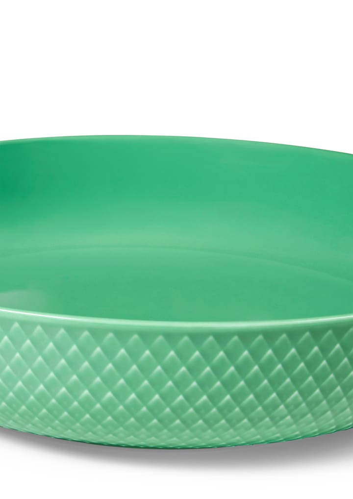 Rhombe schaal Ø28 cm, Groen Lyngby Porcelæn