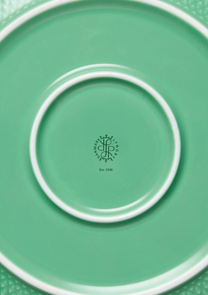 Rhombe schaal Ø28 cm, Groen Lyngby Porcelæn