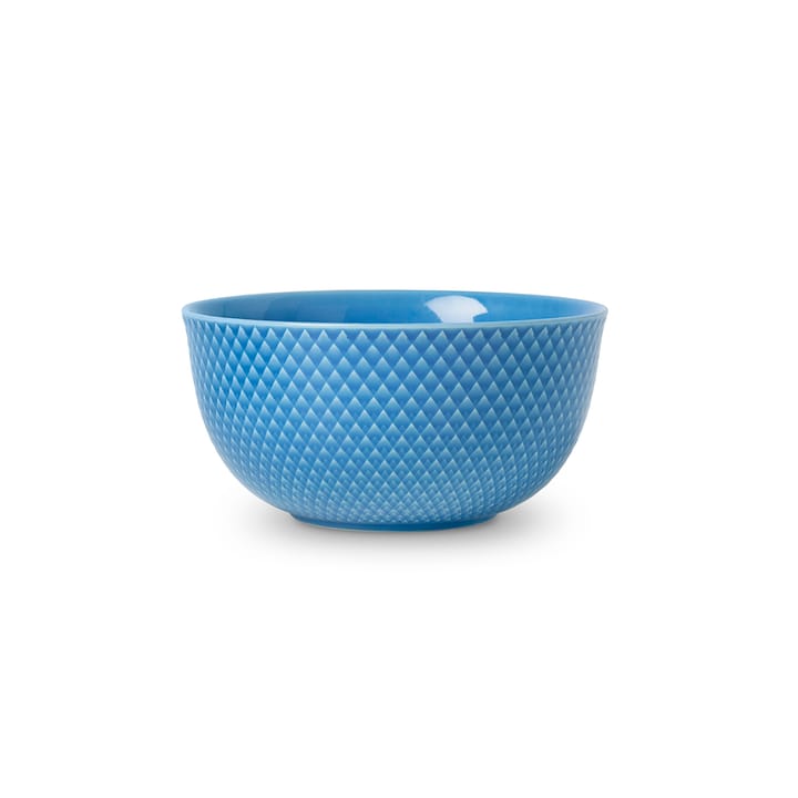 Rhombe serveerschaal Ø17,5 cm - Blauw - Lyngby Porcelæn