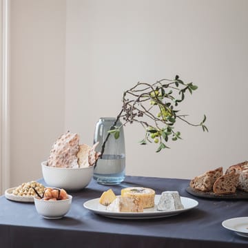 Rhombe serveerschaal Ø17,5 cm - wit - Lyngby Porcelæn