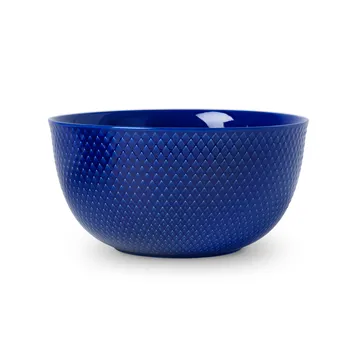 Rhombe serveerschaal Ø22 cm - Donkerblauw - Lyngby Porcelæn