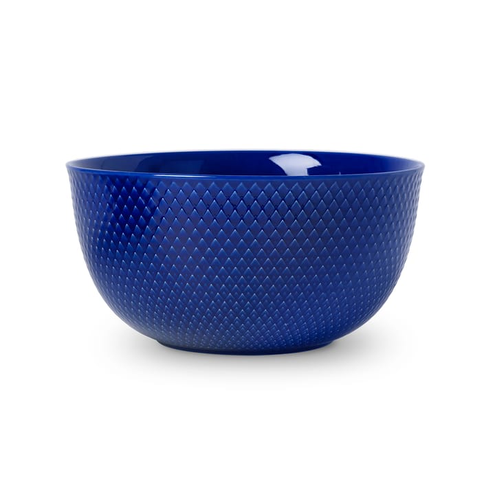 Rhombe serveerschaal Ø 22 cm - Donkerblauw - Lyngby Porcelæn