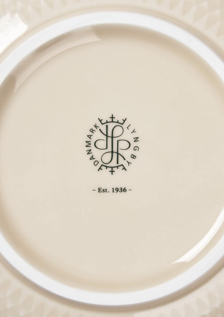 Rhombe serveerschaal Ø22 cm, Marble Lyngby Porcelæn