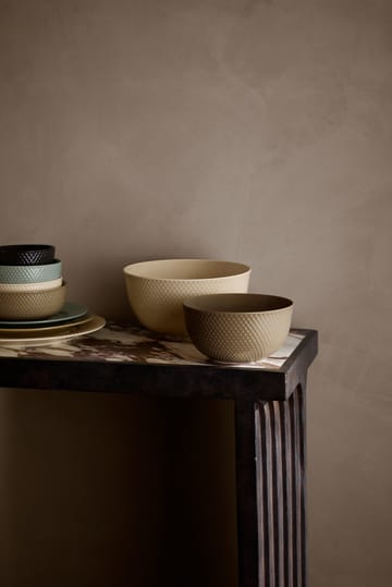 Rhombe serveerschaal Ø22 cm - Marble - Lyngby Porcelæn