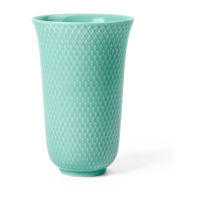 Rhombe vaas 15 cm - Aqua - Lyngby Porcelæn