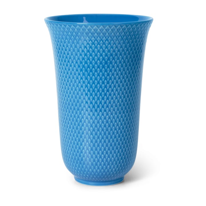 Rhombe vaas 20 cm - Blauw - Lyngby Porcelæn