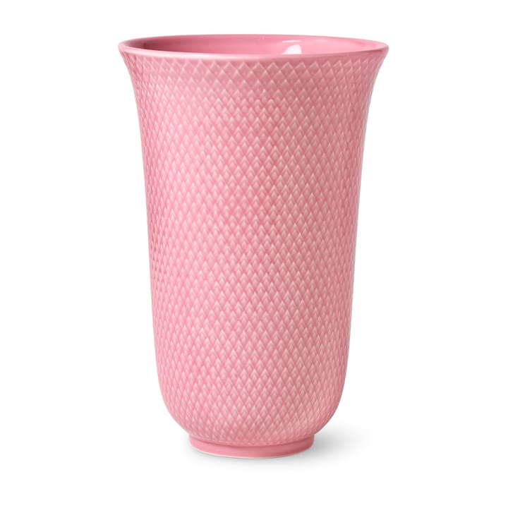 Rhombe vaas 20 cm - Roze - Lyngby Porcelæn