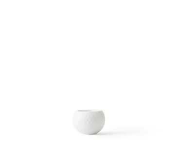 Rhombe waxinelichtjeshouder Ø6,5 cm 2-pack - Wit - Lyngby Porcelæn