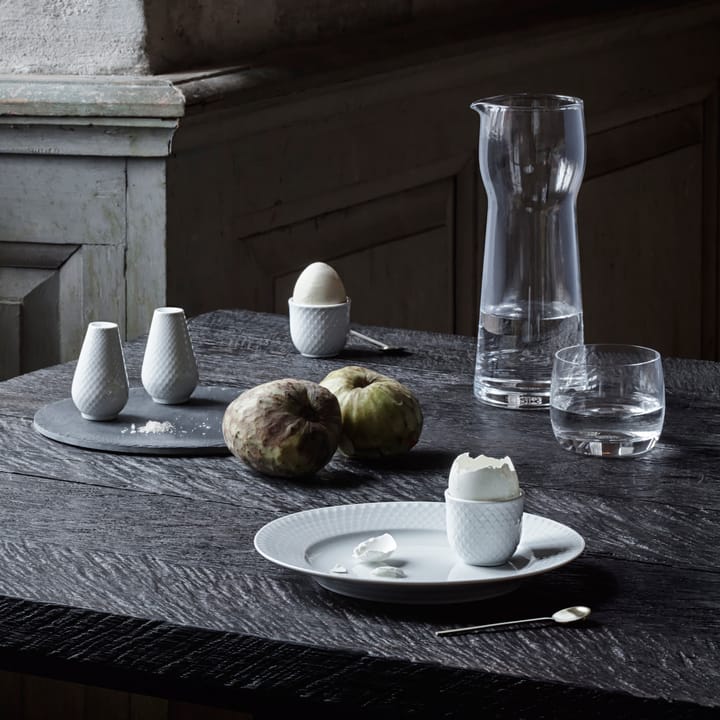 Rhombe zout- & peperset, Wit Lyngby Porcelæn