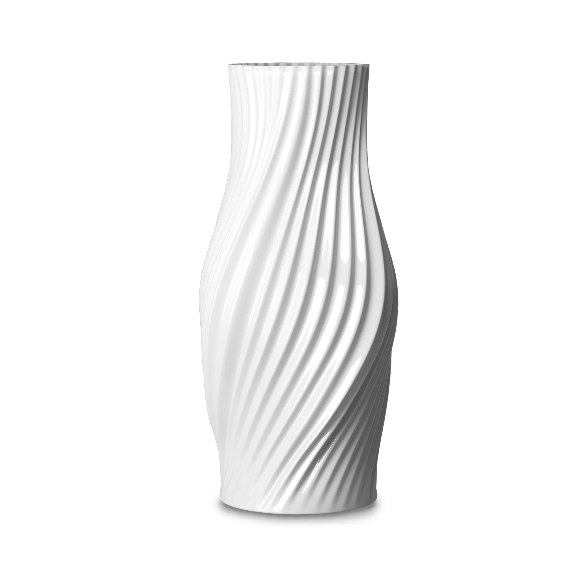 Twist vaas 31 cm, Wit Lyngby Porcelæn