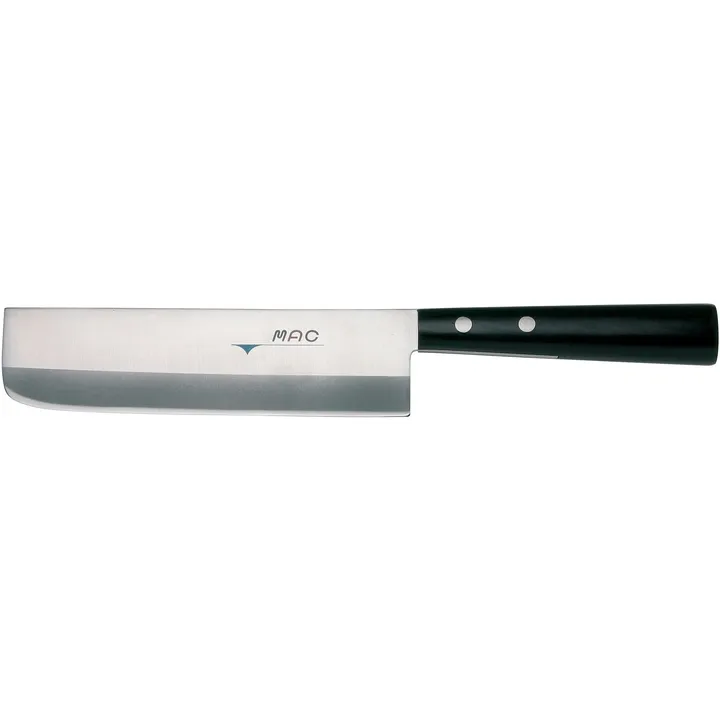 Mac groentehakmes Japanese houten handgreep 17 cm - Zwart - MAC