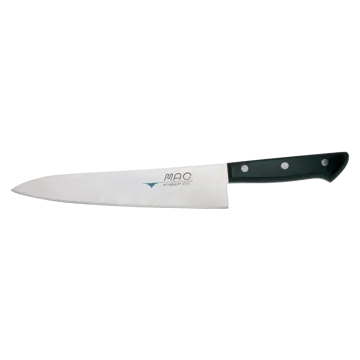 Mac universeelmes Chef houten handgreep 21 cm - Zwart - MAC