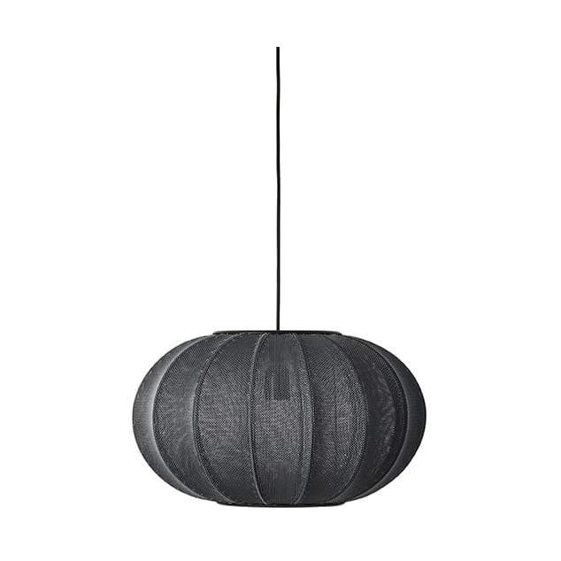 Knit-Wit 45 Oval hanglamp - Black - Made By Hand