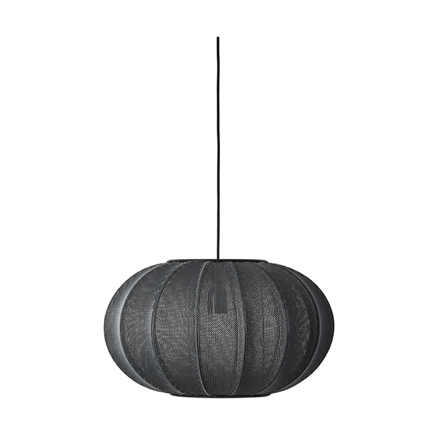 Made By Hand Knit-Wit 45 Oval hanglamp Black | Scandinavisch Interieur | Hanglampen | Zwart
