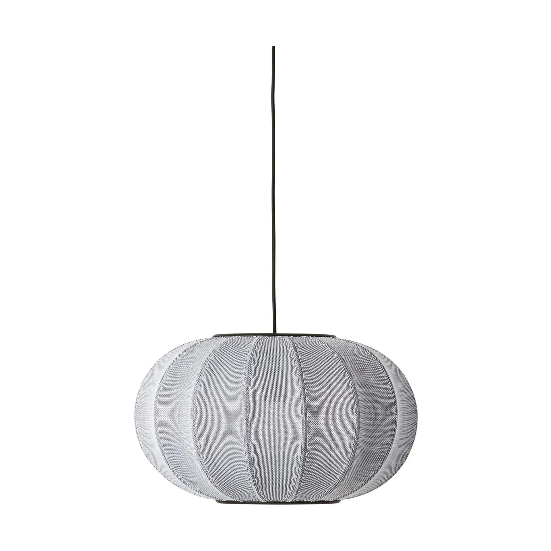 Knit-Wit 45 Oval hanglamp, Silver Made By Hand