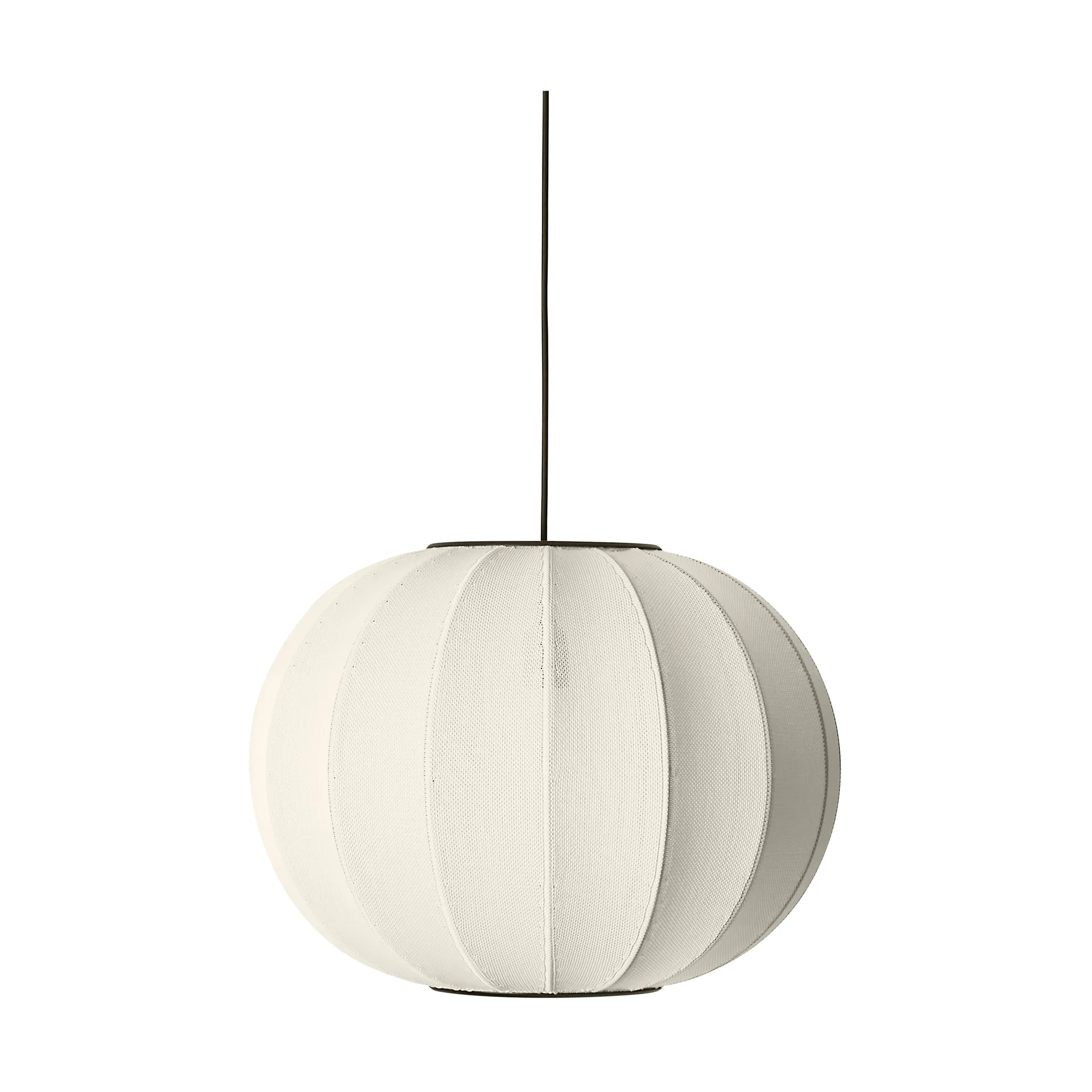 Knit-Wit 45 Round hanglamp, Pearl white Made By Hand