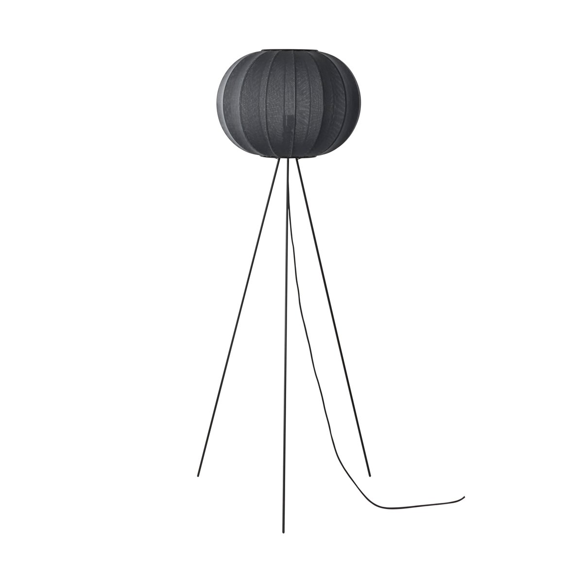 Made By Hand Knit-Wit 45 Round High vloerlamp Black