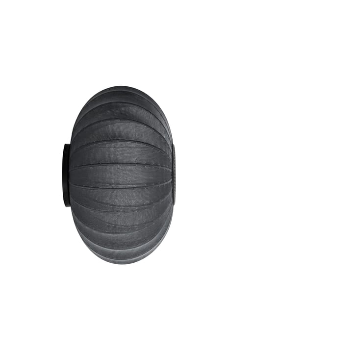 Knit-Wit 57 Oval wand- en plafondlamp, Black Made By Hand