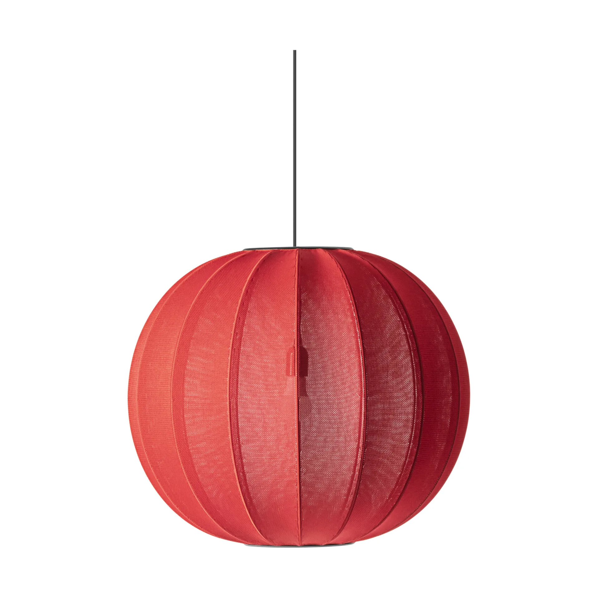 Knit-Wit 60 Round hanglamp, Maple red Made By Hand