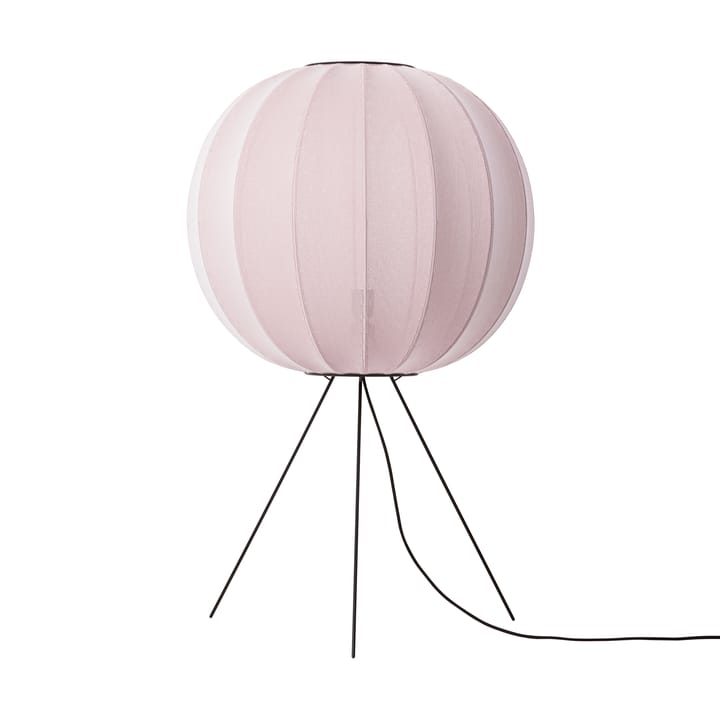 Knit-Wit 60 Round Medium vloerlamp - Light pink - Made By Hand