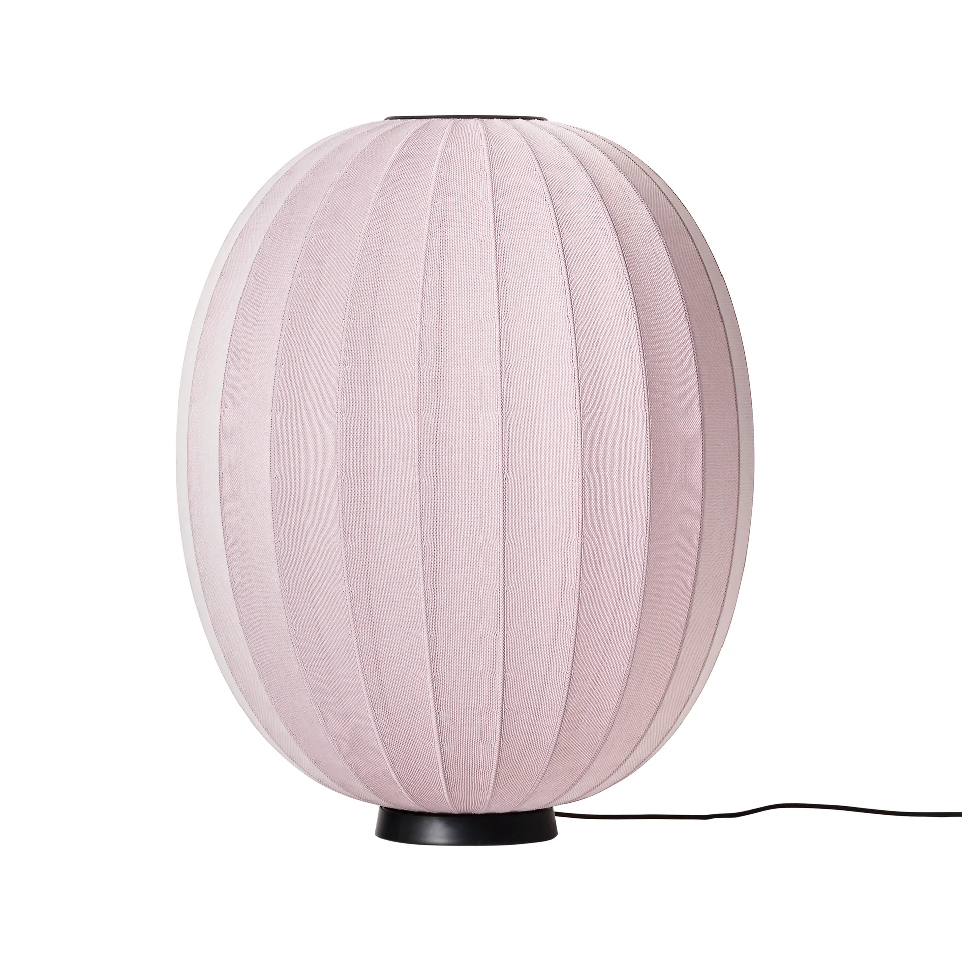 Knit-Wit 65 High Oval Level vloerlamp, Light pink Made By Hand