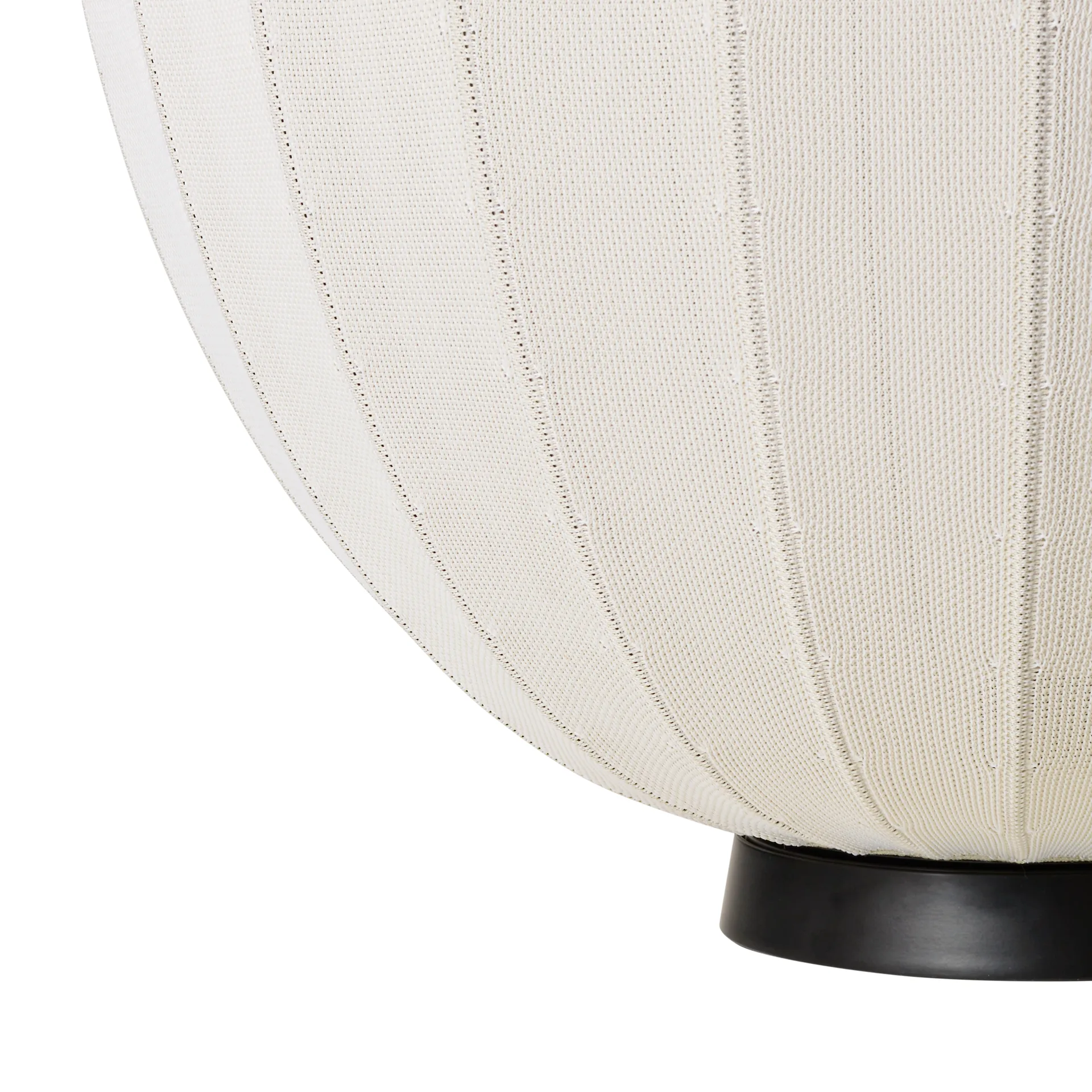 Knit-Wit 65 High Oval Level vloerlamp, Pearl white Made By Hand