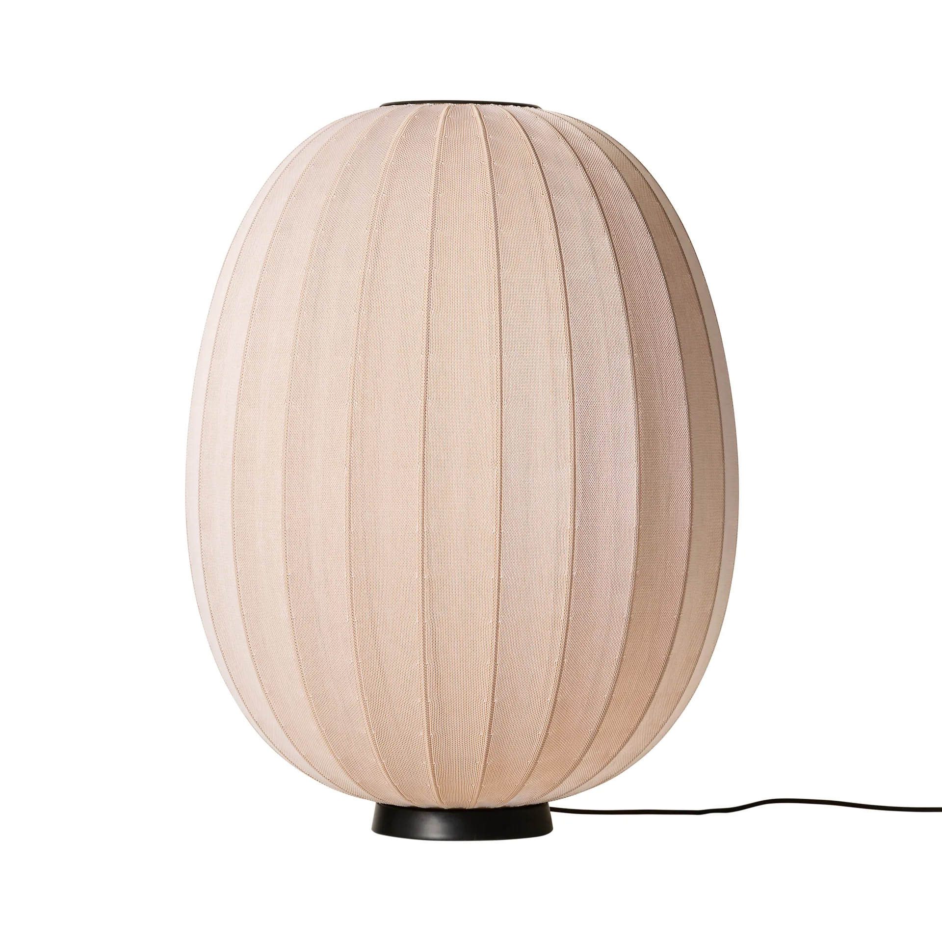 Knit-Wit 65 High Oval Level vloerlamp, Sand stone Made By Hand