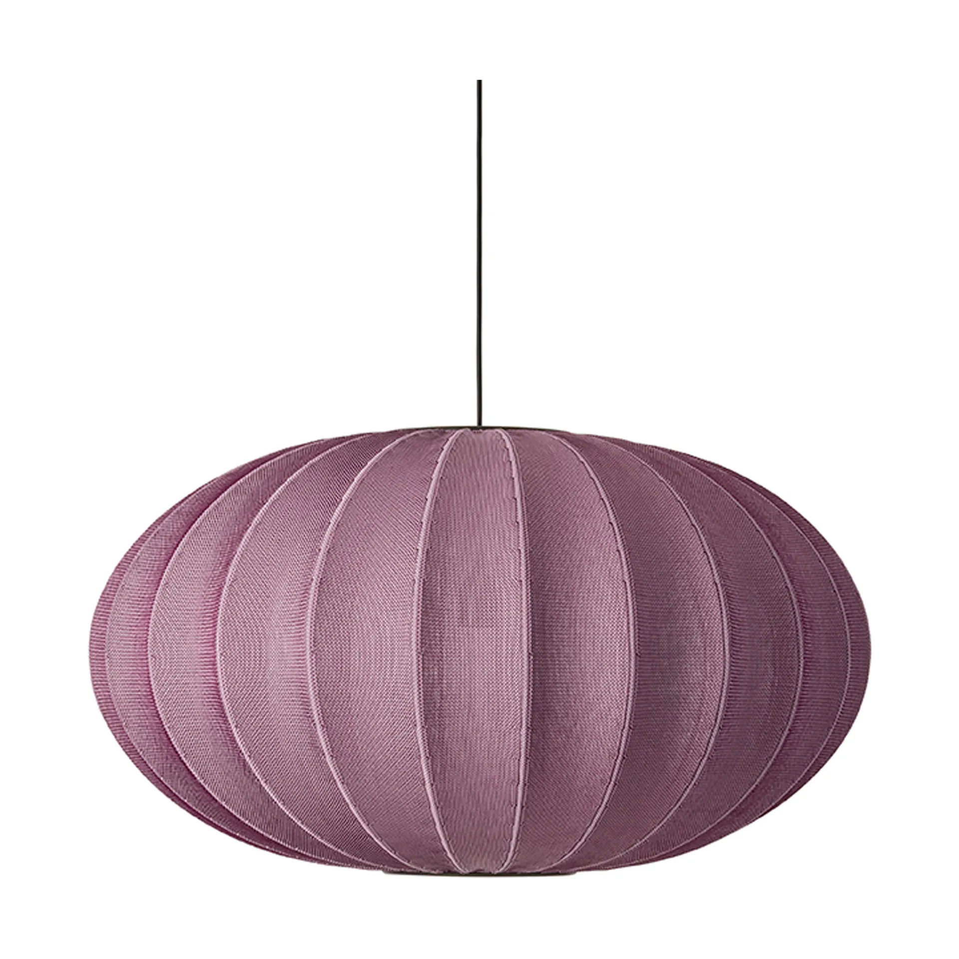 Knit-Wit 76 Oval hanglamp, Burgundy Made By Hand