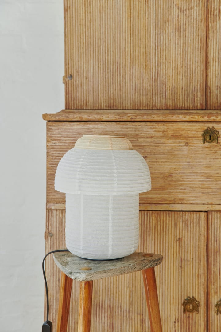 Papier Double tafellamp Ø30 cm, Soft yellow Made By Hand