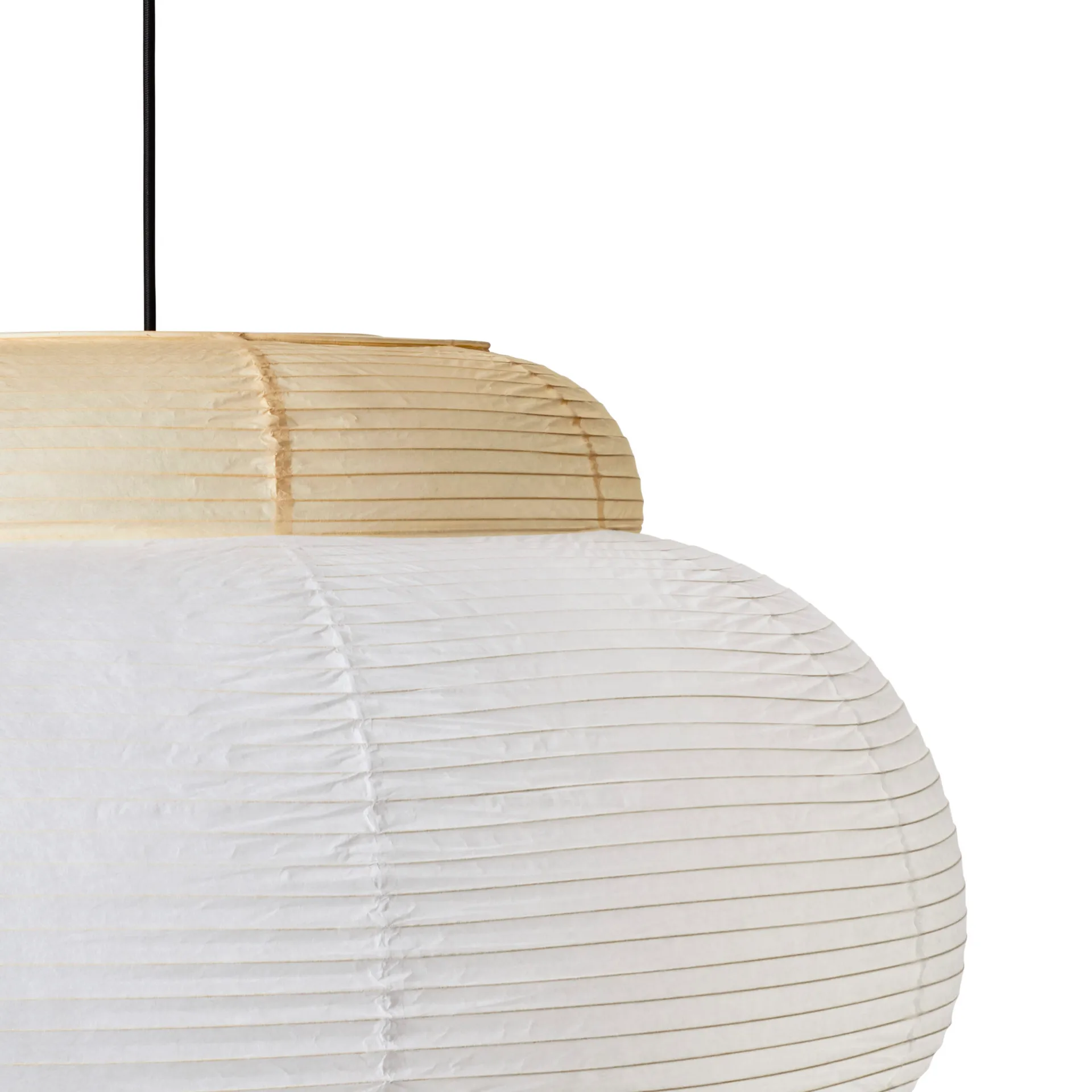 Papier Single hanglamp Ø80 cm, Soft yellow Made By Hand