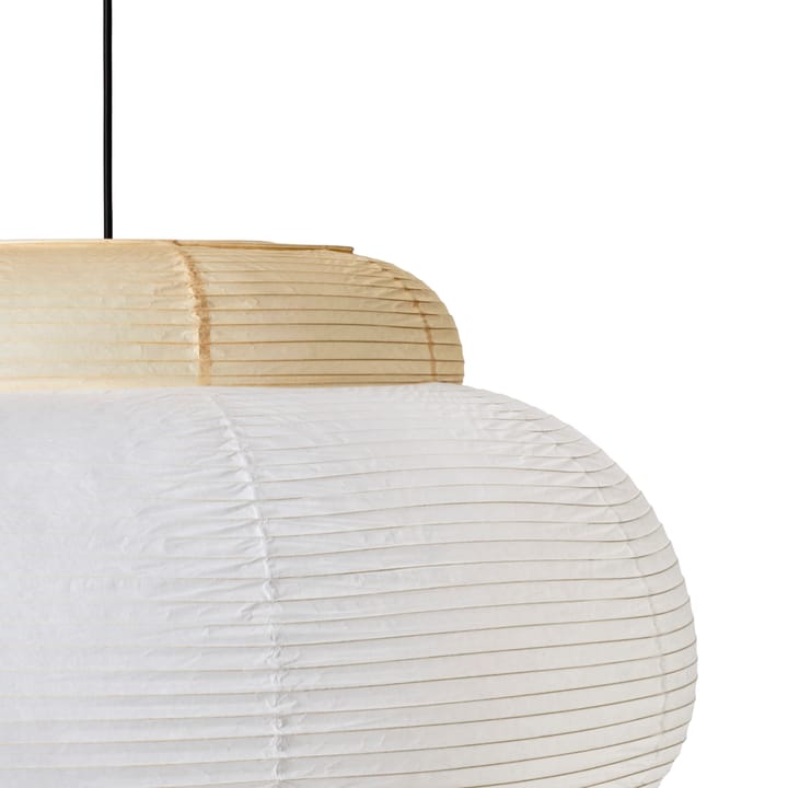 Papier Single hanglamp Ø80 cm - Soft yellow - Made By Hand