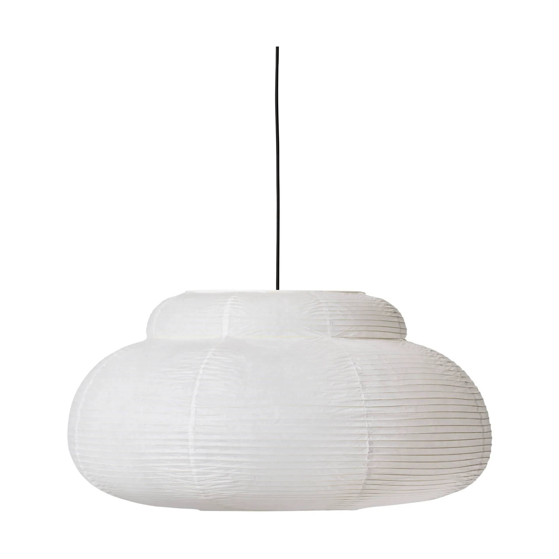 Papier Single hanglamp Ø80 cm, White Made By Hand