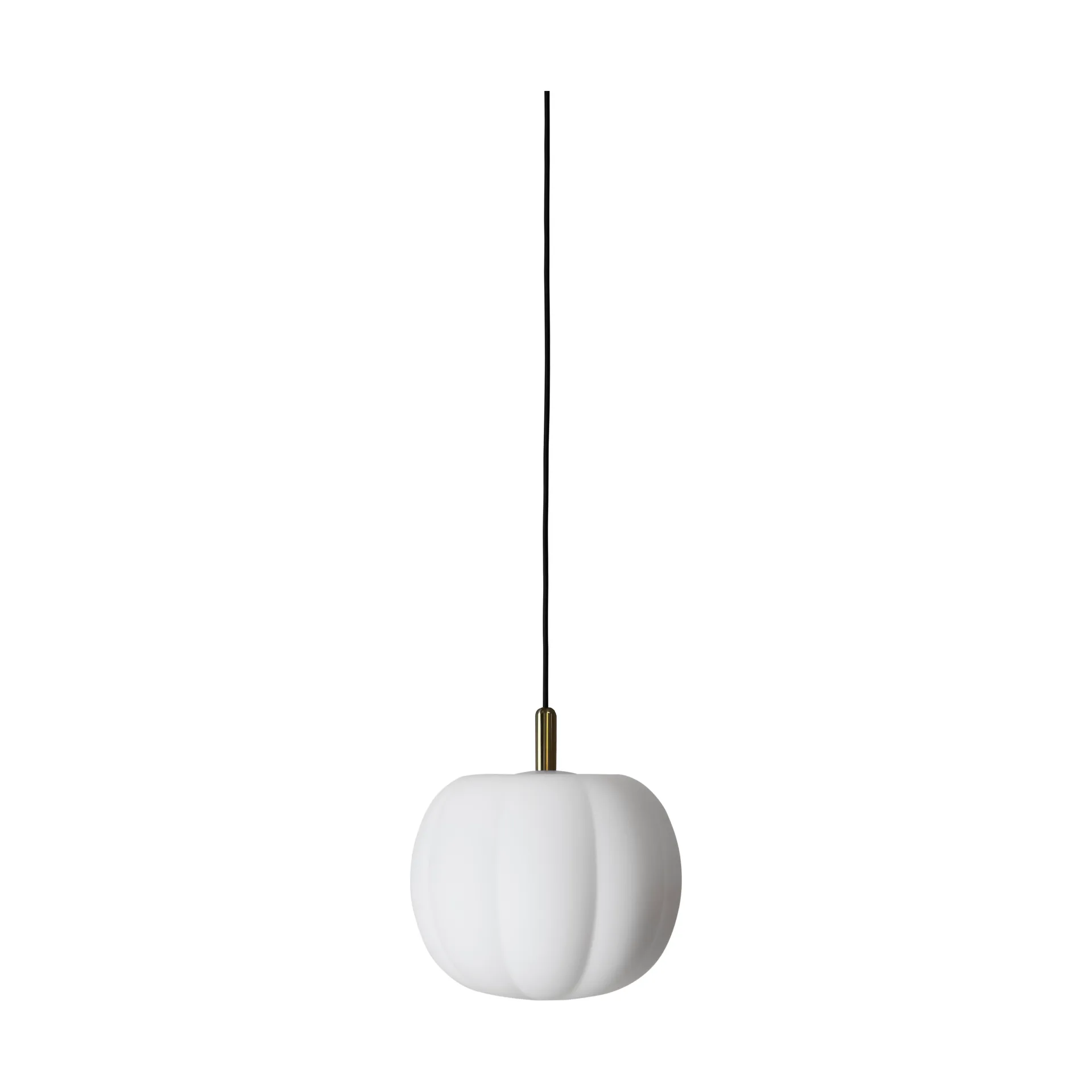PePo Medium hanglamp Ø30 cm, Opal-brass top Made By Hand