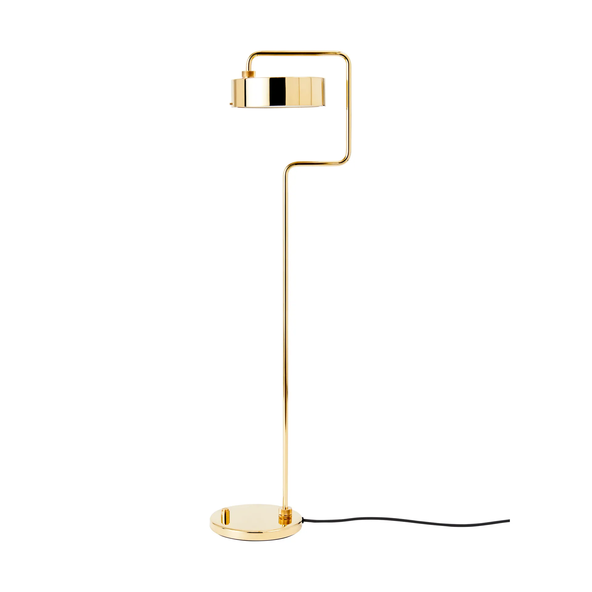 Petite Machine vloerlamp, Polished brass Made By Hand